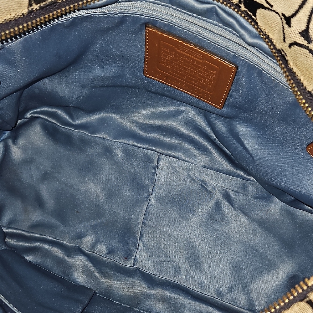 Coach EUC Denim Patchwork Tote - image 14